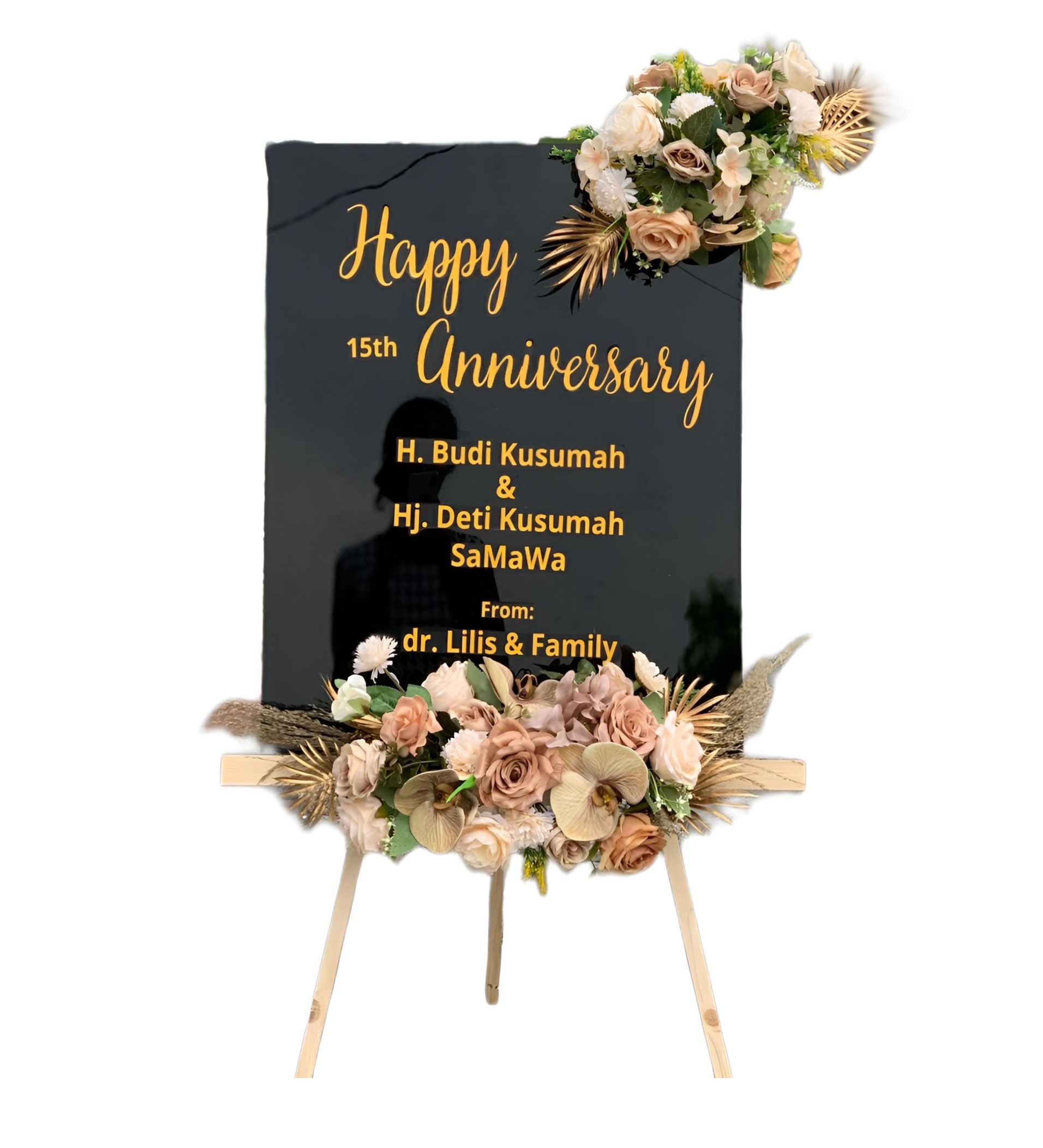 Papan Bunga Akrilik Johar Baru