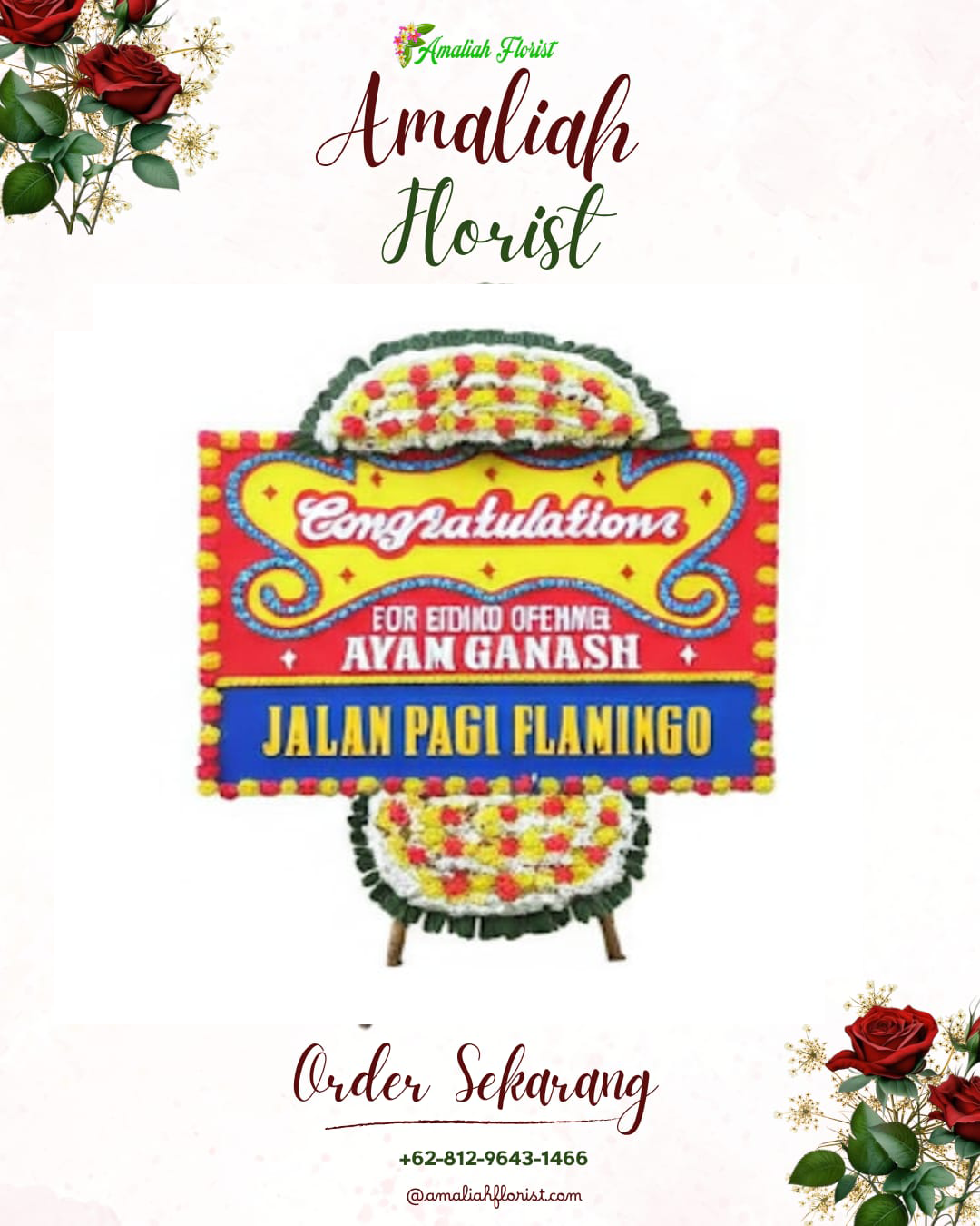 Sewa Papan Bunga Johar Baru